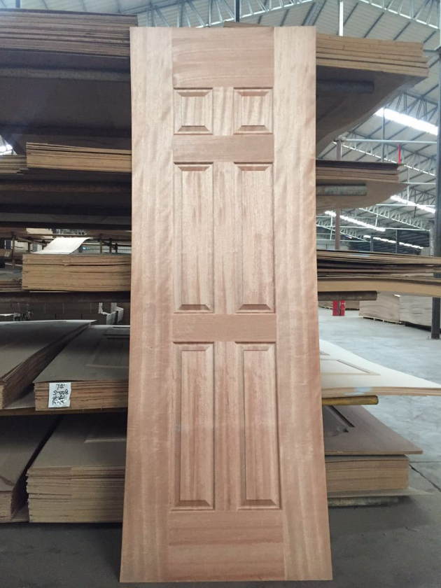 peaux en bois de porte de l'épaisseur HDF de 4mm pour la décoration de porte, temps de longue durée