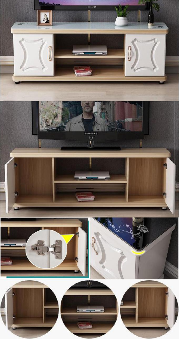 Support moderne du panneau TV de particules de meubles à la maison de salon favorable à l'environnement
