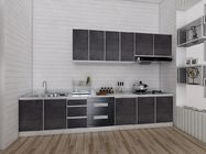 Classical Lacquered MDF Kitchen Cabinets / Multi Color Solid Wood Kitchen Cupboards