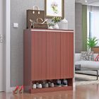 Classic Industrial Melamine Coated Particle Board Shoe Rack For High End Hotel