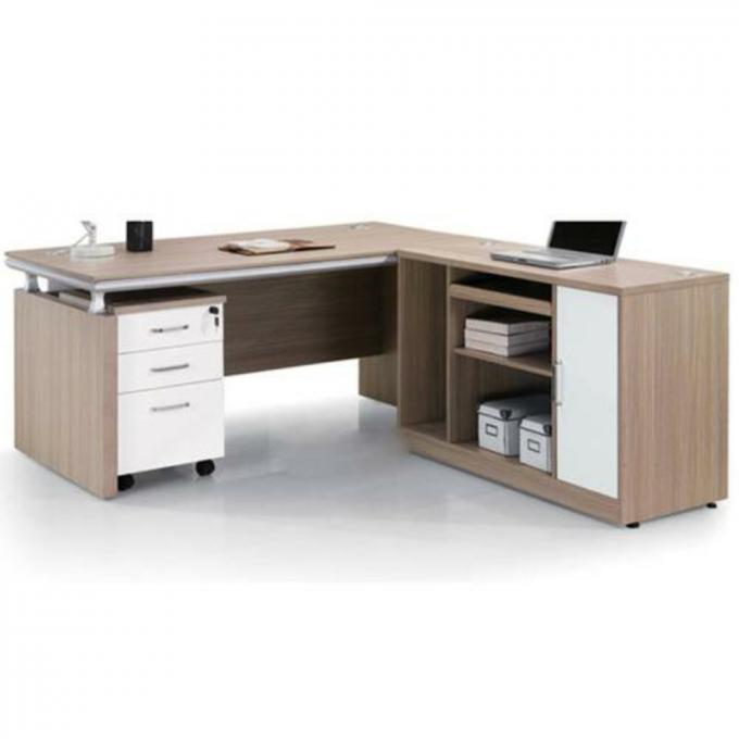 Doubles meubles de bureau standard de panneau de particules de Divisions pour le décor de bureau exécutif