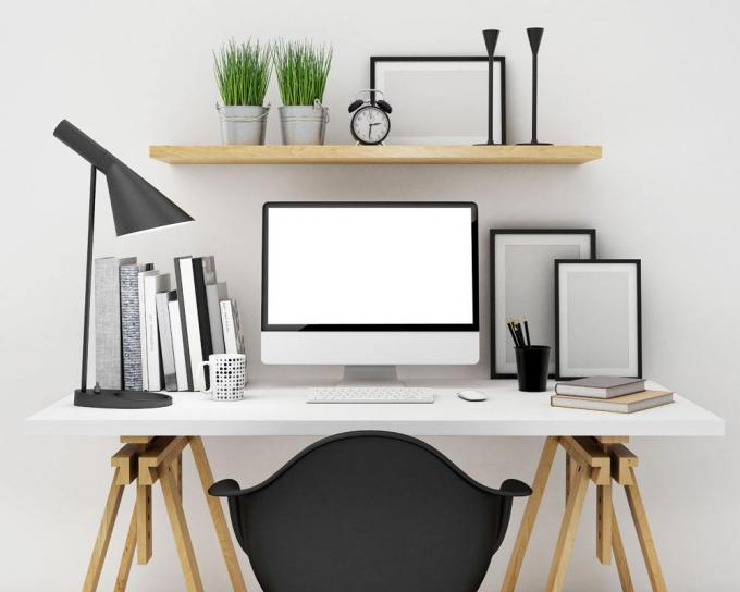 2018 a adapté la table aux besoins du client blanche en bois moderne de bureau de bureau