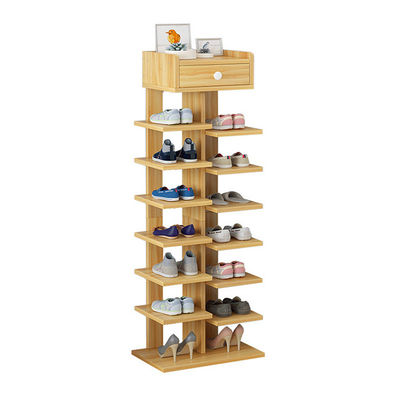 Cabinet enduit de chaussure de panneau de particules de mélamine avec des portes pour la protection de l'environnement