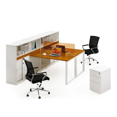 Bon bureau blanc en bois de meubles de bureau de placage de panneau de particules de mélamine de vente
