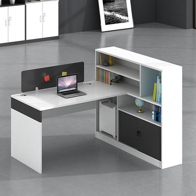 Bureau en bois de panneau de particules de mélamine de meubles de bureau de placage de conception ergonomique